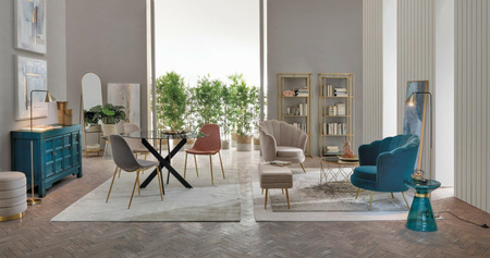 BIZZOTTO fotel GILIOLA niebieski