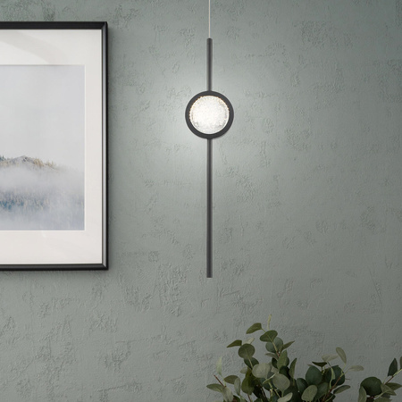 Lampa wisząca Barletta - 1 źródło światła - Matowa czerń Quintiesse Eurofase QN-BARLETTA-1P-BK