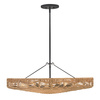 Lampa wisząca Ophelia - 6 źródeł światła - Czarny, karmelowy beż Quintiesse QN-OPHELIA-6P-BK-CAM
