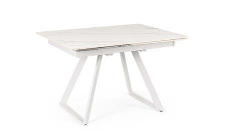 BIZZOTTO stół ogrodowy REETA 120-180      biały / rozkładany