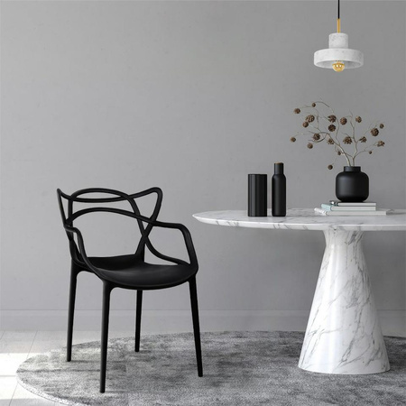 MODESTO krzesło HILO czarne-polipropylen