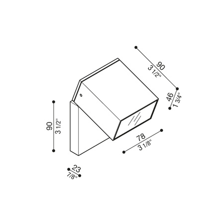 Lombardo LL14707DM2 Lampa ścienna Kura Reg X2