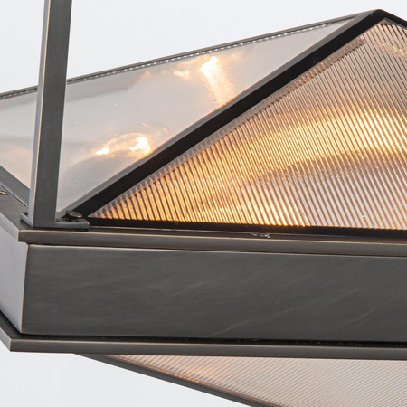 Półplafon Cairo - 4 źródła światła - Miejski brąz Quintiesse QN-CAIRO-SF-UBZ-CR