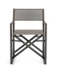 BIZZOTTO krzesło ogrodowe / reżyserskie   KONNOR szare