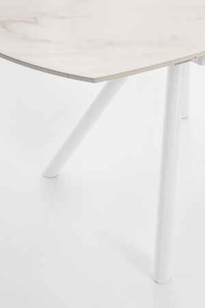 BIZZOTTO stół ogrodowy RAUNI 87-135       biały / rozkładany