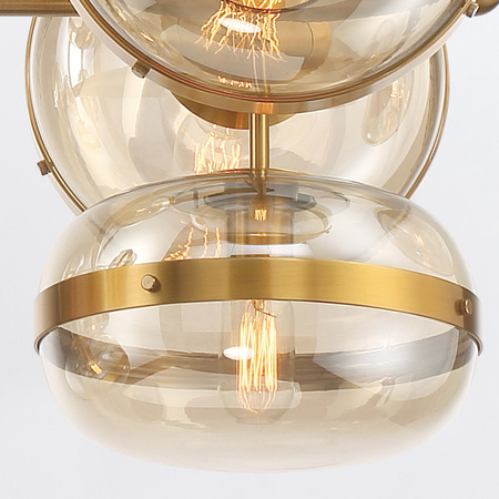 Lampa wyspowa Nottingham - 10 źródeł światła - Antyczny mosiądz Quintiesse Eurofase QN-NOTTINGHAM-10LP-AB