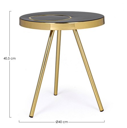 BIZZOTTO stolik kawowy KESAR 40 czarny