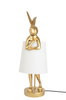 KARE lampa stołowa RABBIT 68 cm  złota / biała