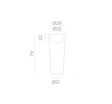 NEW GARDEN donica FICUS 80 CABLE biała