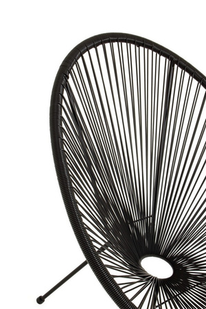 BIZZOTTO krzesło ogrodowe PARKER czarne