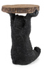 KARE stolik BEAR 53x33 cm drewniany / czarny