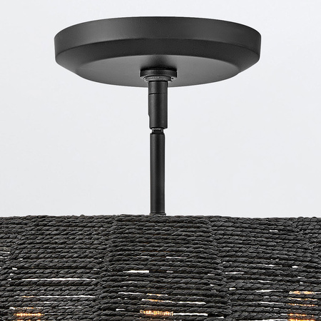 Lampa wisząca Luca - 3 źródła światła - Czarny Quintiesse QN-LUCA-P-S-BK-BK