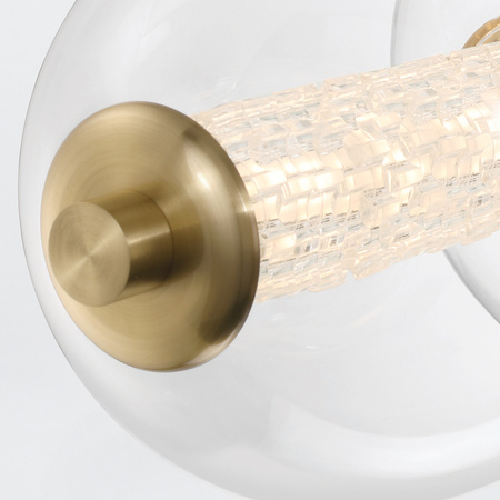 Lampa wyspowa Atomo - 7 źródeł światła - Szczotkowane złoto Quintiesse Eurofase QN-ATOMO-LP7-BG