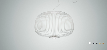 Spokes 3 Lampa Wisząca MyLight-Biały FOSCARINI