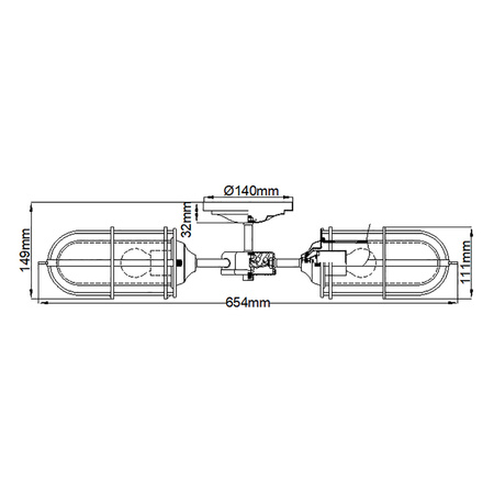 Półplafon Urban Restoration - 3 źródła światła Urban Restoration Quintiesse Feiss QN-URBANREST-3SF