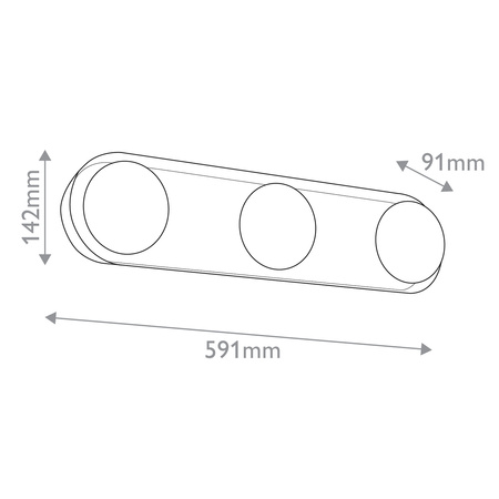 Kinkiet LED Alonso - Miejski brąz Quintiesse QN-ALONSO3-UBZ-AR