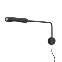 Lumina Flo kinkiet LED z wtyczką 3 000 K  czarny