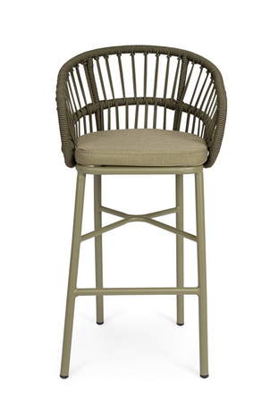 BIZZOTTO krzesło barowe ogrodowe          ODIVELAS zielone