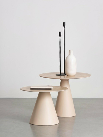 BIZZOTTO zestaw stolików kawowych HARDY   beżowy