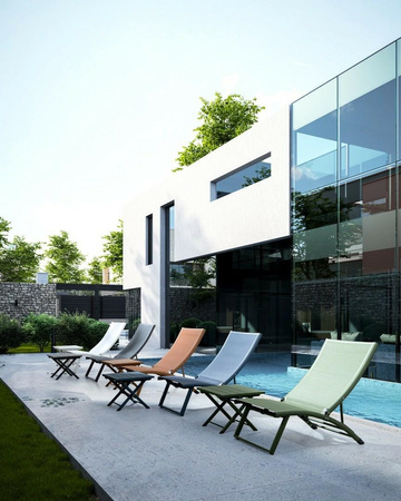 BIZZOTTO leżak ogrodowy TAYLOR biały