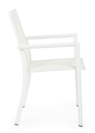 BIZZOTTO krzesło ogrodowe KONNOR białe