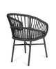 BIZZOTTO krzesło ogrodowe ODIVELAS        czarne