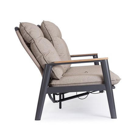 BIZZOTTO sofa 3-osobowa ogrodowa MIGUEL   beżowa