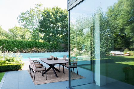 BIZZOTTO stół ogrodowy PASCAL szary /     rozkładany