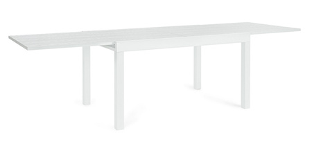 BIZZOTTO stół ogrodowy CLIV 135-270       biały / rozkładany
