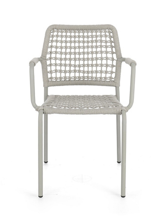 BIZZOTTO krzesło ogrodowe RAJADA szare