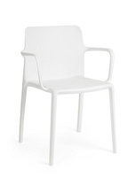 BIZZOTTO krzesło ogrodowe CHLORIS ARM     białe