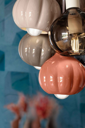 SOSPENSIONE 6 LUCI GRAPPOLO accento APO / 6-LIGHTS PENDANT APO accent AFOXE' Ferroluce C2657-MIX