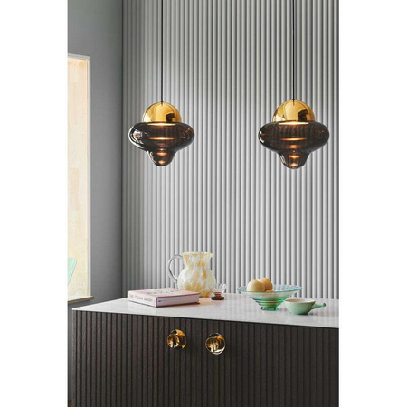 Nutty XL Lampa Wisząca Brown/Gold - Design By Us