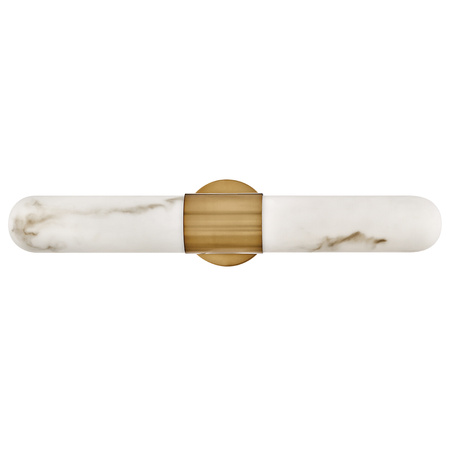 Duży kinkiet LED Ibiza - Klasyczny mosiądz Quintiesse QN-IBIZA-L-HB