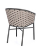 BIZZOTTO krzesło ogrodowe MARGALIDA       antracyt / beż