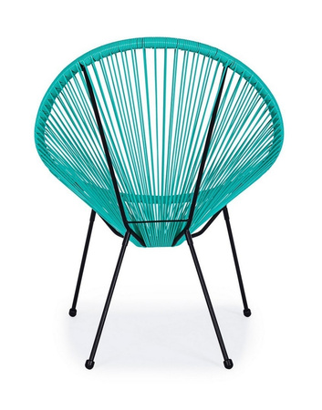 BIZZOTTO krzesło ogrodowe PARKER          turkusowe