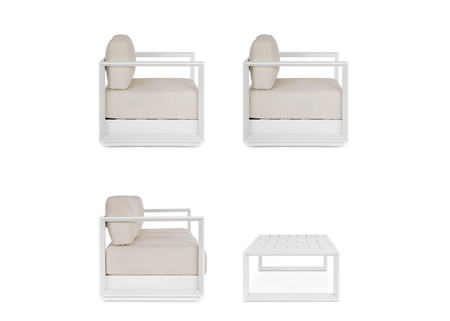 BIZZOTTO zestaw ogrodowy MOSES beżowy