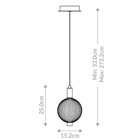 Mała lampa wisząca Palmas - 1 źródło światła - Polerowany nikiel Quintiesse Eurofase QN-PALMAS-1MP-PN