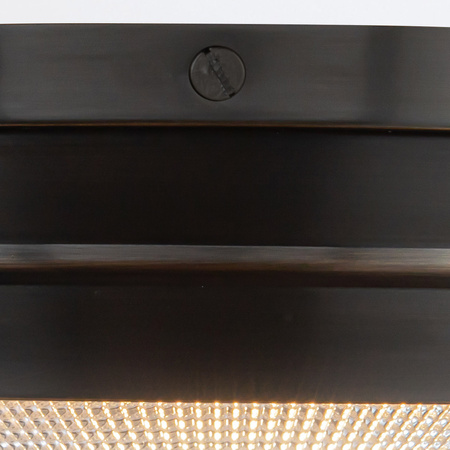 Mały plafon Willard - 1 źródło światła - Miejski brąz Quintiesse QN-WILLARD-F-S-UBZ-PG