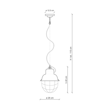 Lampa Wisząca INDUSTRIAL Ferroluce C1770-VIT