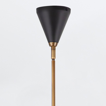 Żyrandol Brickell - 5 źródeł światła - Matowa czerń Quintiesse QN-BRICKELL5-MBHL