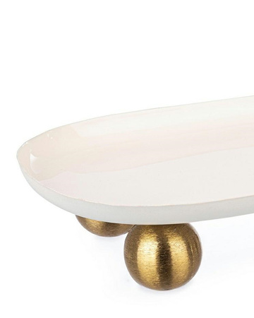 BIZZOTTO taca dekoracyjna DONYA 40,5      biała