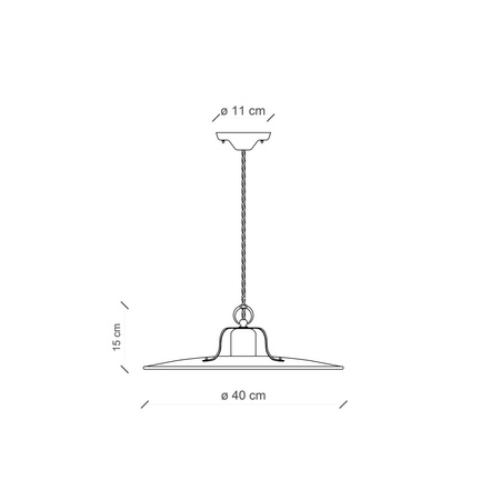 Lampa Wisząca COUNTRY Ferroluce C1443-VIT