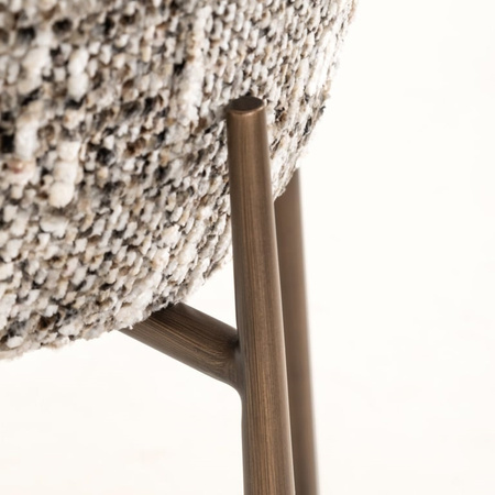 RICHMOND krzesło barowe ODARBY brązowe