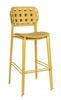 BIZZOTTO krzesło barowe ogrodowe CLOVER   żółte
