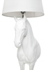 Lampa podłogowa KOŃ HORSE STAND S biała - włókno szklane