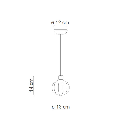 SOSPENSIONE PICCOLA CERAMICA / SMALL CERAMIC PENDANT AFOXE' Ferroluce C2640-CRM
