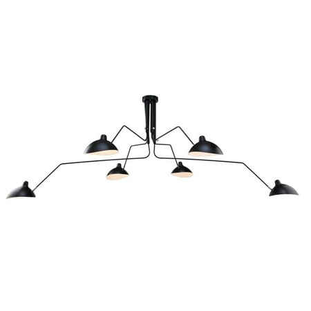 Lampa wisząca RAVEN MD21178-6  minimalistyczna oprawa w kolorze czarnym ADANI AD159