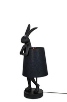 KARE lampa stołowa RABBIT 50 cm czarna / czarna