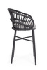 BIZZOTTO krzesło barowe ogrodowe          ODIVELAS czarne
